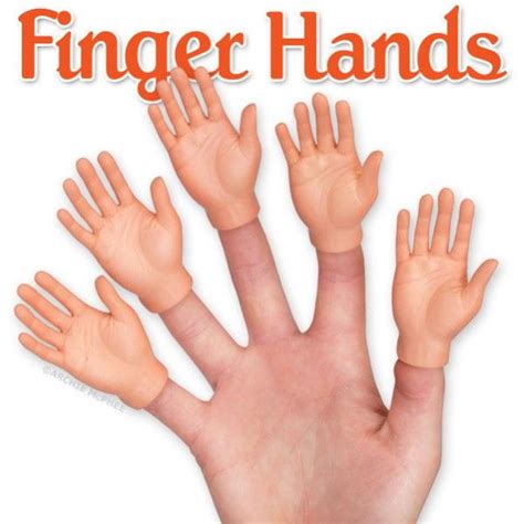Finger Hands Creepy Tiny Human Hand Finger Puppets By Archie Mcphee