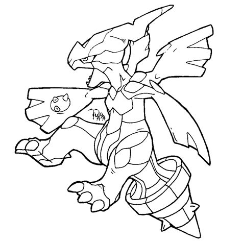 Zekrom Lineart free to use by Twarda8 on DeviantArt