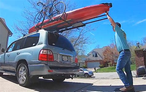 Easy Kayak Roof Rack Loader For Car Ez Rec Rack Thesuperboo