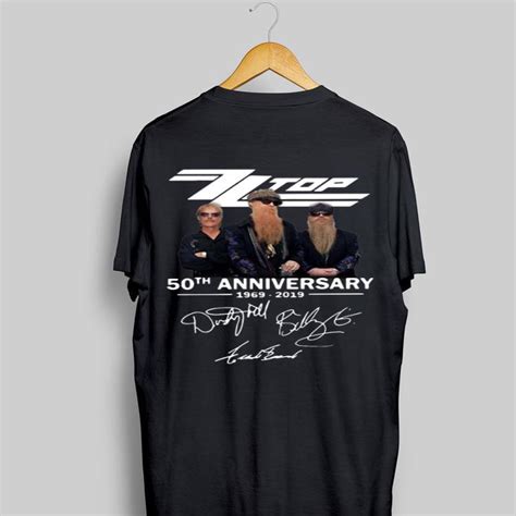 Zz top is an american rock band formed in 1969 in houston, texas. 50th Anniversary ZZ Top 1969-2019 Signatures shỉt, hoodie ...