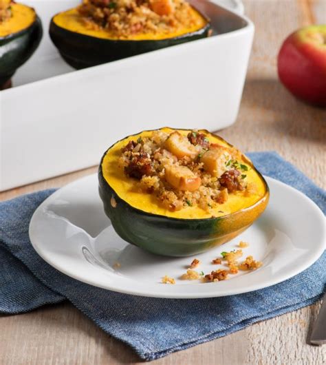 Acorn Squash Stuffed With Quinoa And Apple Graves