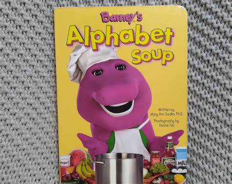 Barneys Alphabet Soup A Toddler Board Book About The Alphabet C 1997
