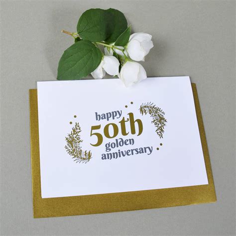 Personalised 50th Golden Wedding Anniversary T By Ant Design Ts