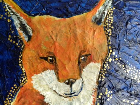 Leslie Lawrence Spradlins Art Fox On The Town O Detail Painting