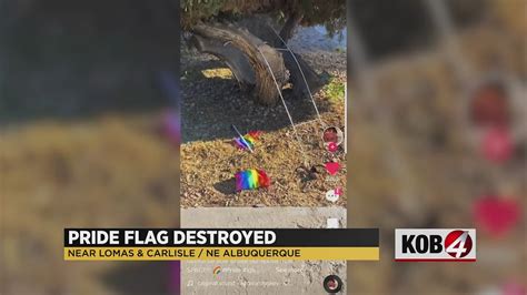 Pride Flag Vandalized In Front Of Albuquerque Yard Youtube