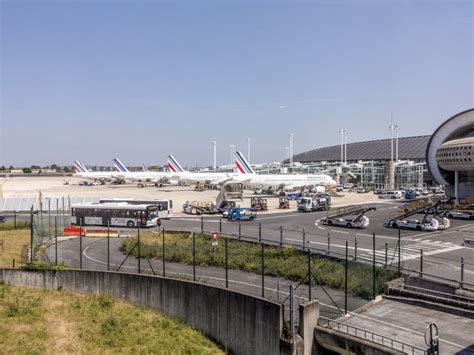 Airfrance Aircraft Parks At The New Terminal Of Charles De Gaulle