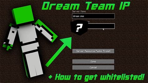 Some features of the server include: DREAM TEAM SMP IP ADDRESS + HOW TO GET WHITELISTED ...