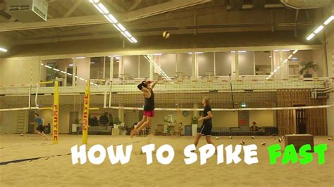 Beach Volleyball Spike Technique Hit The Ball Early Youtube