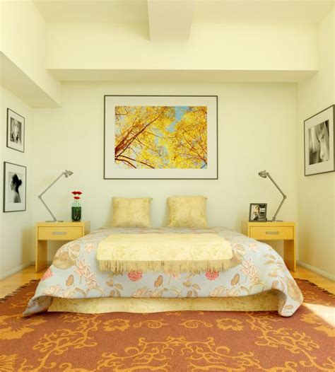 If you have a small bedroom, you should try rug with stripes which are going to make room look slightly longer than it actually is. Smart Tips of Decorating Bedroom with Bedroom Rug Ideas ...