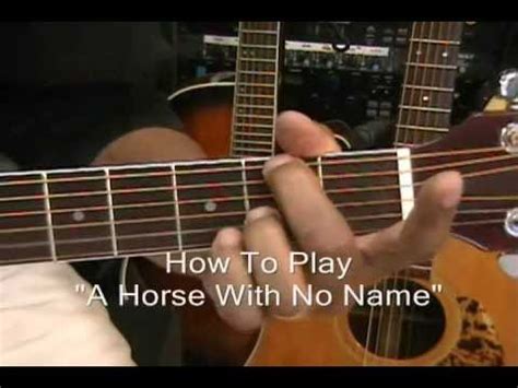 Look for a guitar that is easy to pick up and play, without amps and cords, and at a good price. America "Horse With No Name" How To Play On Acoustic ...