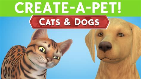 Sims 4 Cats And Dogs Create A Pet Gameplay Youtube