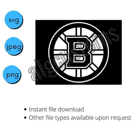 Boston Bruins Cricut Stencil Svg  Png Etsy