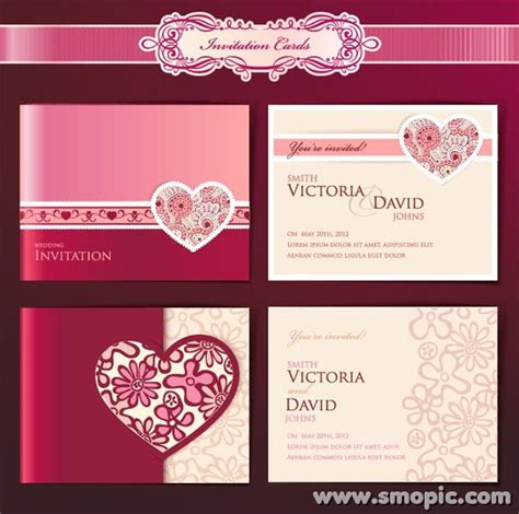 dream angels wedding invitation card cover background