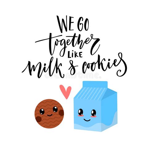 We Go Together Like Milk And Cookies Valentine S Day Card