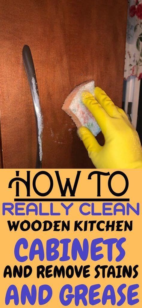 Easily renew wood cabinets without actually refinishing: How To Clean & Remove Grease From Your Wood Cabinets ...