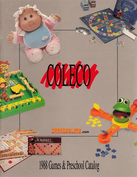 Coleco 1988 Games And Preschool Catalog By 1980s Vintage Toy Catalog