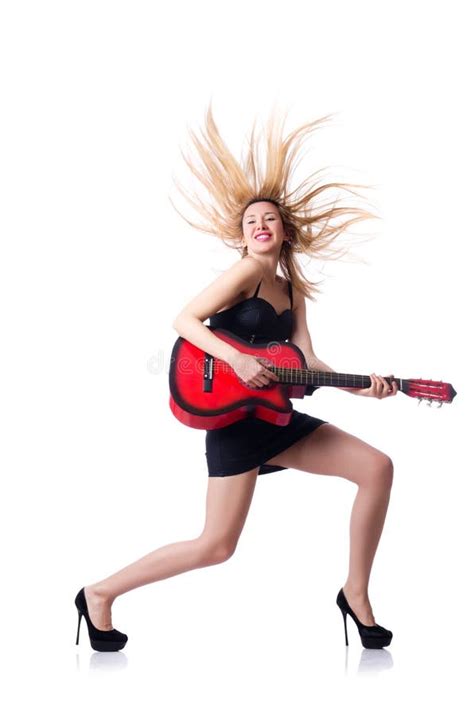 Female Guitar Player Stock Photo Image Of Play Expression 29368876