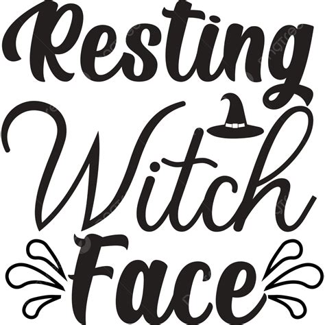Resting Witch Face Halloween Svg Design Halloween Svg Cut File Svg