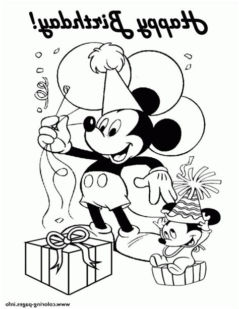 Coloring pages are fun for children of all ages and are a great educational tool that helps children develop fine motor skills, creativity and color recognition! Learn All About Happy Birthday Coloring Pages Disney From ...
