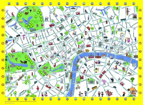 Map Of London Tourist Attractions Sightseeing And Tourist Tour Map Of