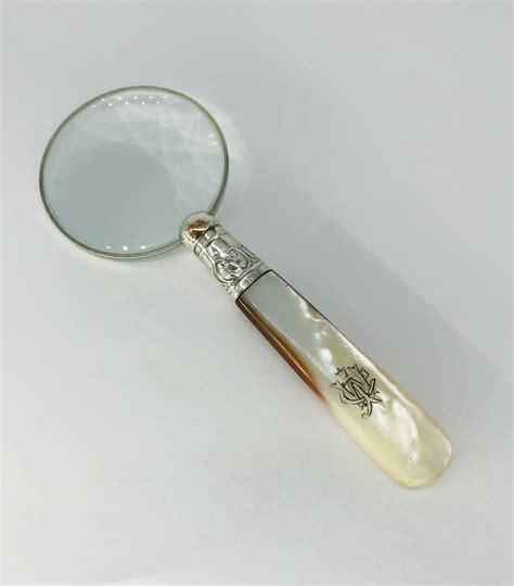 Victorian Solid Silver Mounted Magnifying Glass Sheffield 1896 578682