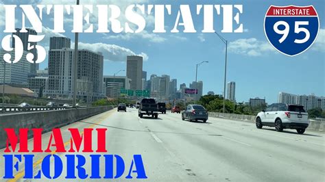 I 95 South Miami Florida 4k Highway Drive Youtube