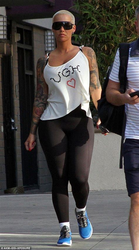 Amber Rose Shows Off Her Curves As She Heads To Dwts Practice