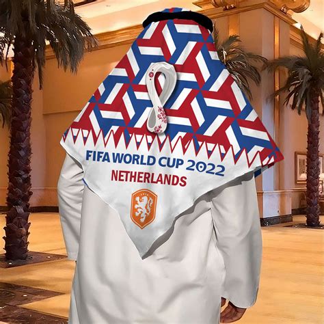 fifa world cup qatar 2022 netherlands national football team champions keffiyeh scarf hg