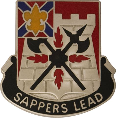 0229 Engineer Battalion Unit Crest Sappers Lead Us Military