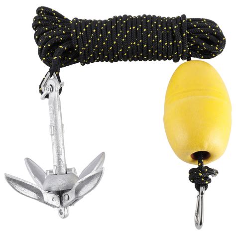 Kayak 15lb Folding Anchor Accessories With 14 X 50 Double Braid