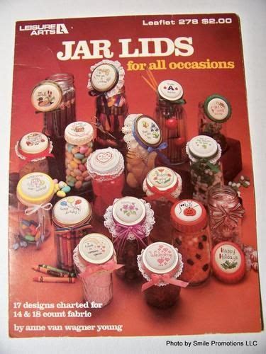 These charts are perfect for many projects and stitched gifts for a baby, toddler or young child. Cross Stitch Jar Lids for All Occasions Leisure Arts 278 ...
