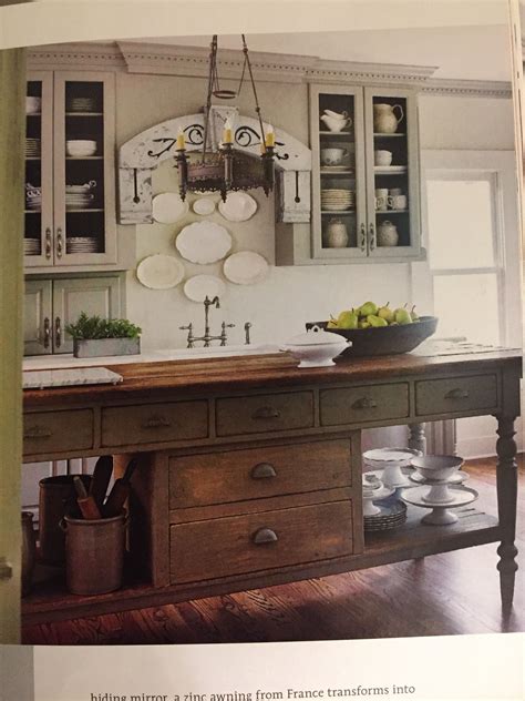 Love The Idea Of A Piece Of Furniture For A Center Island Antique Kitchen Island Kitchen Island