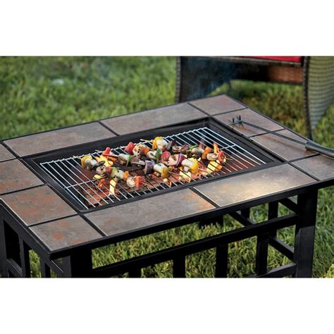 Table Firepit With Grill Ginnys