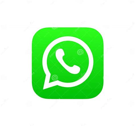 Icône De Logo Whatsapp Isolée Sur Le Fond Blanc Image éditorial
