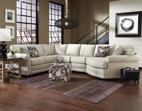 England 5630 Series Casual 5 Seat Sectional Sofa With Cuddler
