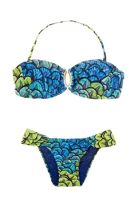 Swimwear Drop Bandeau Draped Bikini
