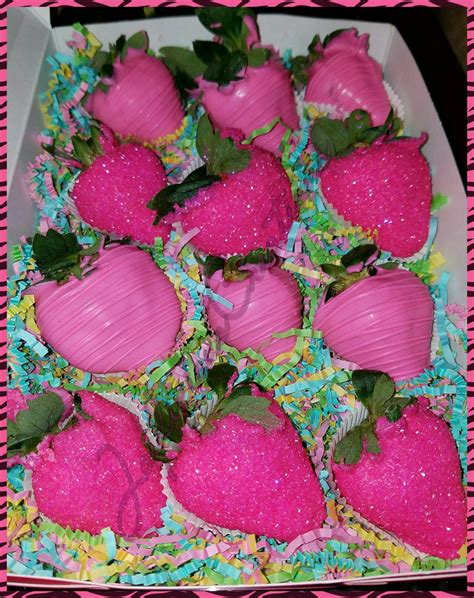 Simple Pink Chocolate Covered Strawberries Chocolate Covered