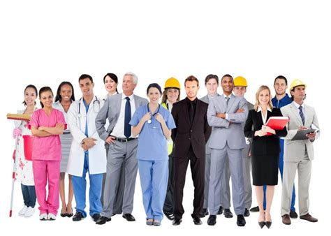 Smiling Group Of People With Different Jobs Pace Staffing