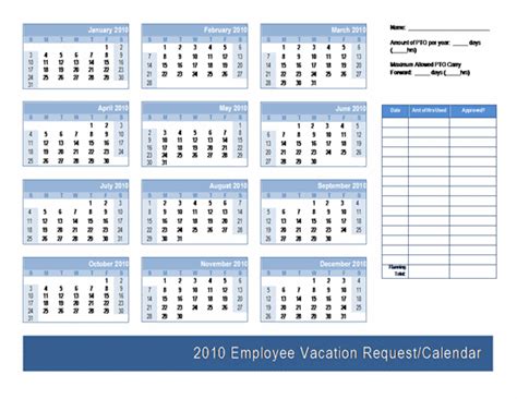 Free Printable Time Off Request Form In Time Off Request Form