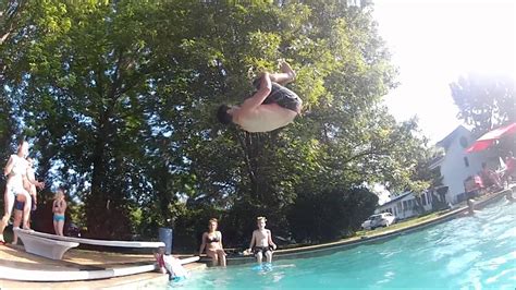 Impossible Double Frontflip Off Diving Board Youtube