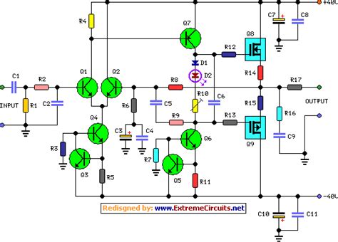 The circuit features high power, good definition and very low noise. Grozzart: Preamplifier Circuit Diagram
