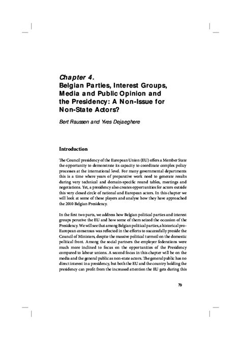 Public interest raw average 4.3 / 5 out of 23. (PDF) Chapter 4. Belgian Parties, Interest Groups, Media and Public Opinion and the Presidency ...