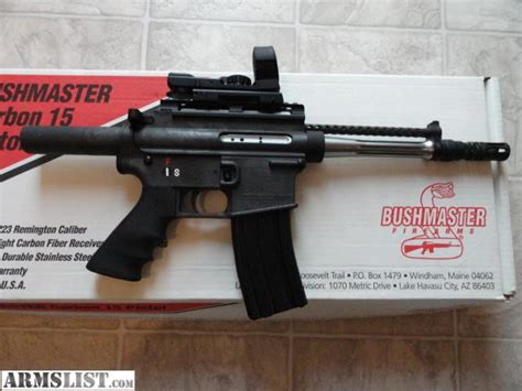 Armslist For Sale Bushmaster Carbon 15 Pistol 556mm Nato Ar 15 Pistol