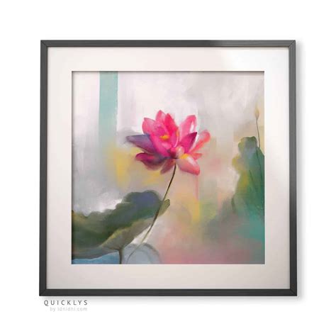 Lotus Abstract Art Print Quicklys