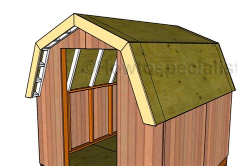 Mini Barn Shed Roof Plans Howtospecialist How To Build Step By