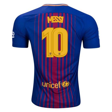 Messi 10 Barcelona 20172018 Soccer Jersey Home For Mens Player