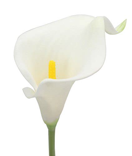 Duovlo 20pcs Calla Lily Bridal Wedding Bouquet Lataex Real Touch