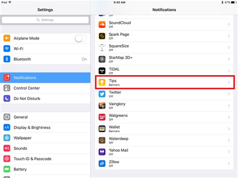This is quite annoying because if i get a text message (or phone call) while i'm out, the ipad will ring and give of all my notification sounds at home. How to Turn off Tips on the iPad