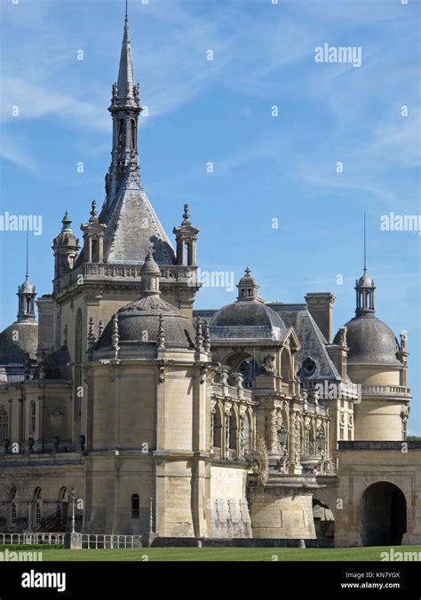 Chateau De Chantilly Castle Oise France Europe Stock Photo Alamy