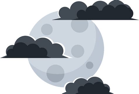 Moon In The Clouds Clipart Free Download Transparent Png Creazilla